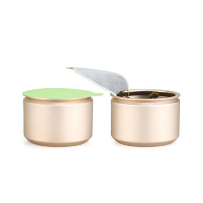 Capacité personnalisée en aluminium métallique bouteille de thé scellée pour mini café à la feuille de thé