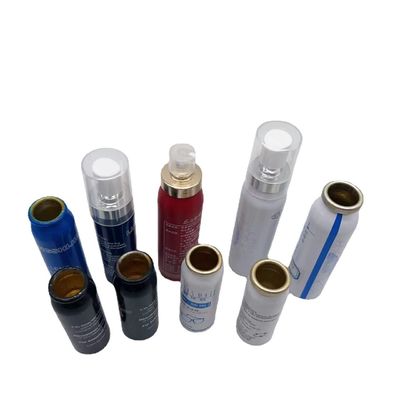 Boîte de pulvérisation rechargeable en aluminium imprimée sur mesure vide 20ml 25ml 30ml 40ml 50ml 60ml 110ml