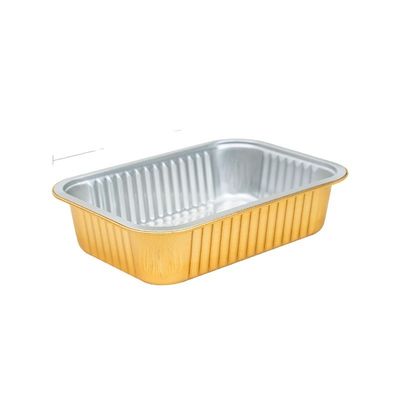 Cuve à emporter en or et en argent pour les contenants alimentaires en papier d'aluminium 8011