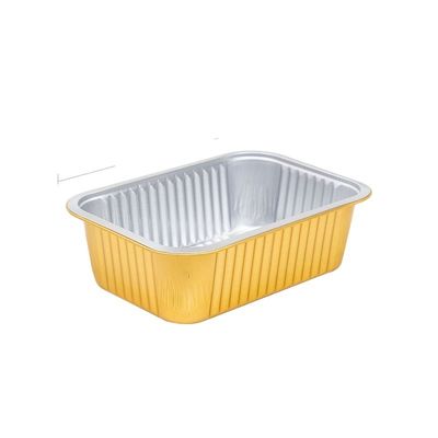 Commande personnalisée Accepté boîte à manger en papier d'aluminium pour la capacité 930ML