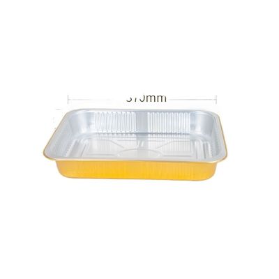 Commande personnalisée acceptée Plateau jetable écologique en aluminium 4670 ml pour restaurant