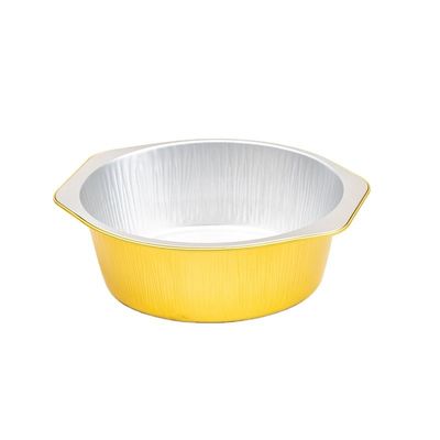 Emballage personnalisé Accepté Grand récipient en feuille d'aluminium ronde avec une capacité de 1430 ml