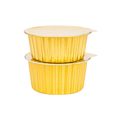 Container en papier d'aluminium à couvercle accepté sur mesure 750 ml pour les ustensiles de table à emporter durables