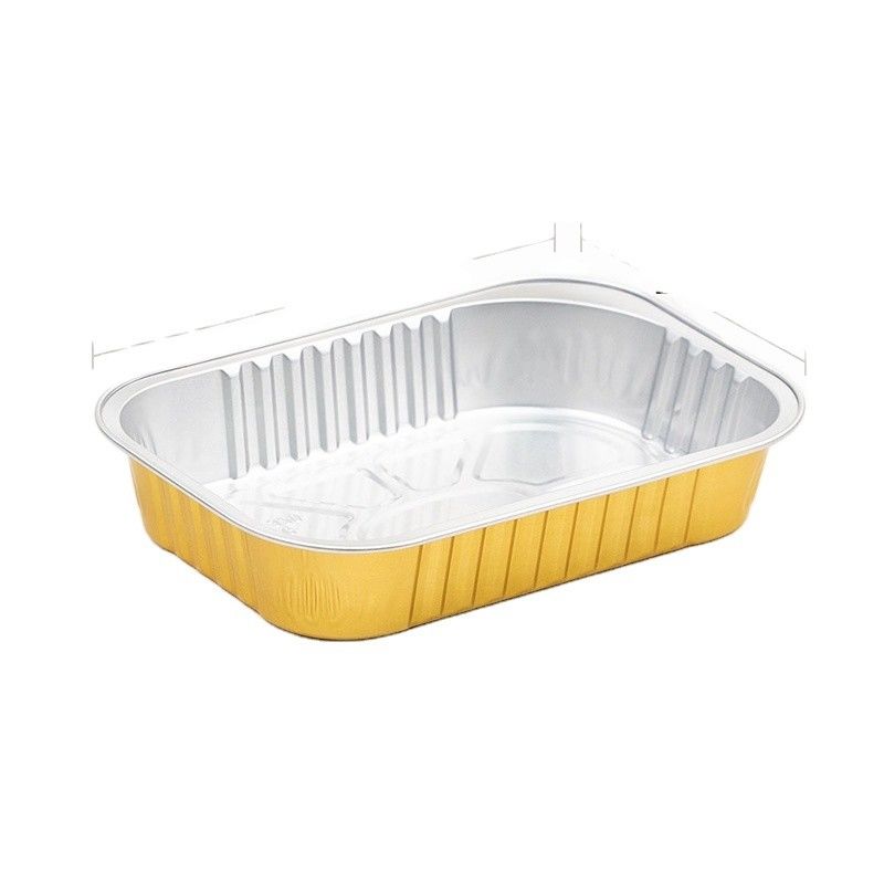 320 ml Boîte à repas jetable en aluminium Pâtisserie en papier d'aluminium Avantages pour le récipient alimentaire